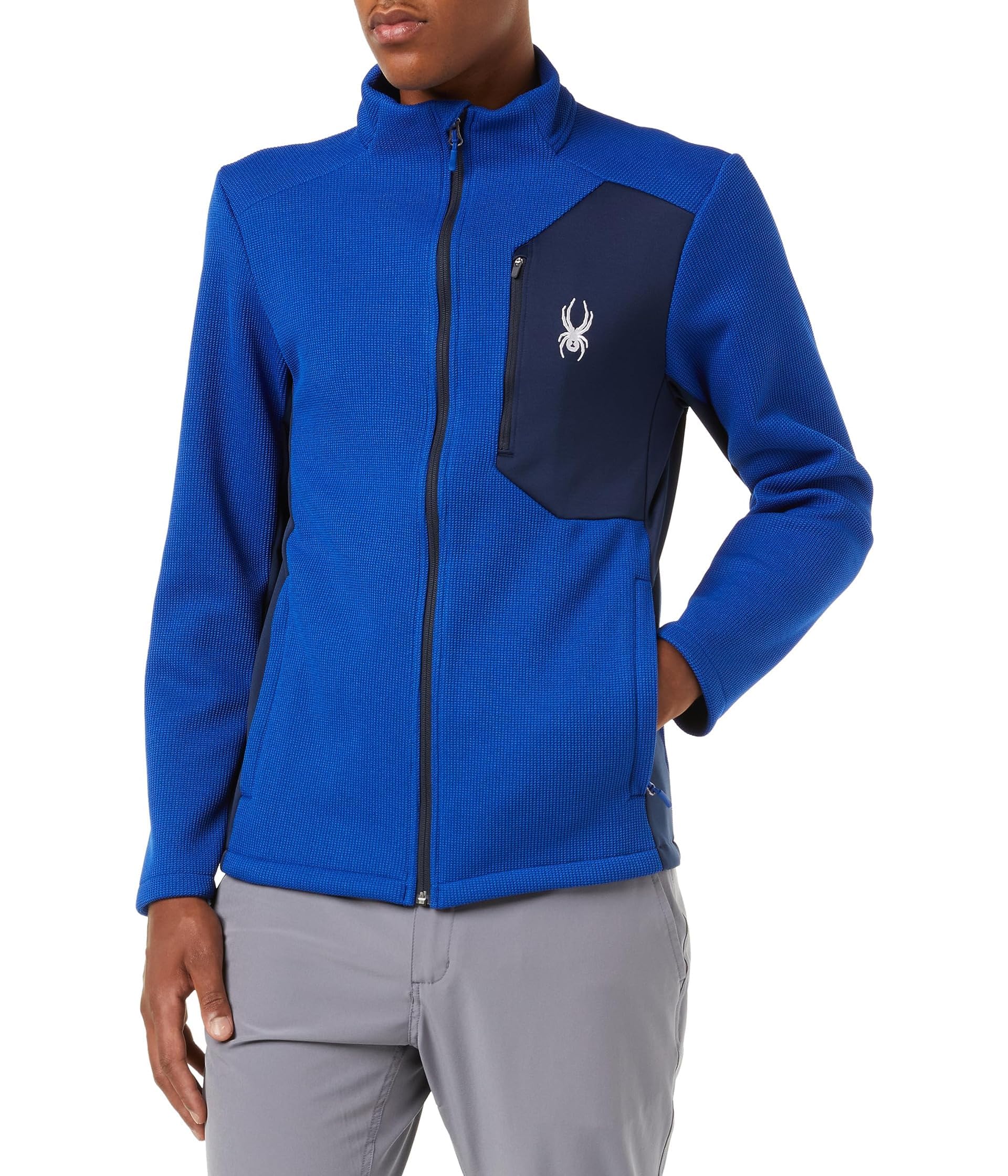 Spyder Men's Bandit Fleece Jacket, Electric Blue, XL