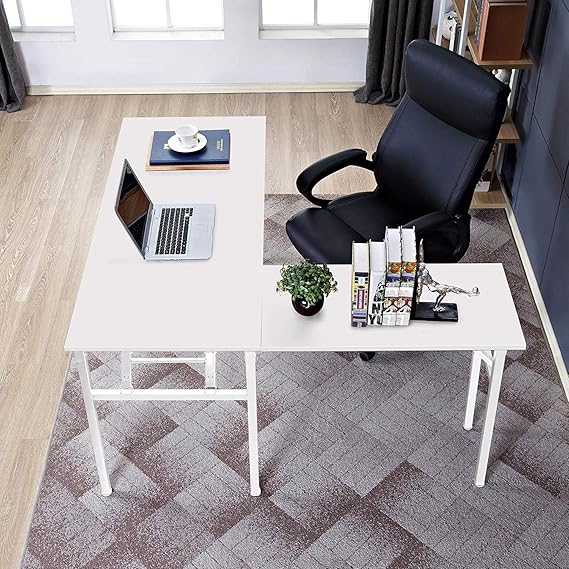 DlandHome Reversible LShaped Desk Large Corner Desk