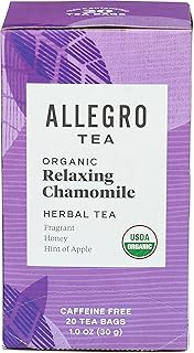 Sponsored Ad - Allegro Tea, Organic Relaxing Chamomile Tea Bags, 20 ct