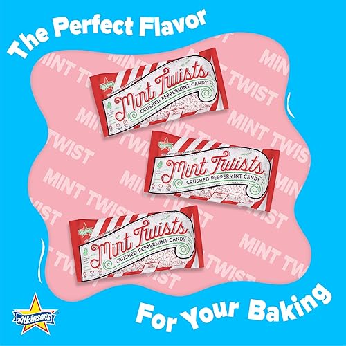 Miniatura 2 de Atkinson's Mint Twists - Caramelo de menta triturado (1 bolsa de 8 onzas)