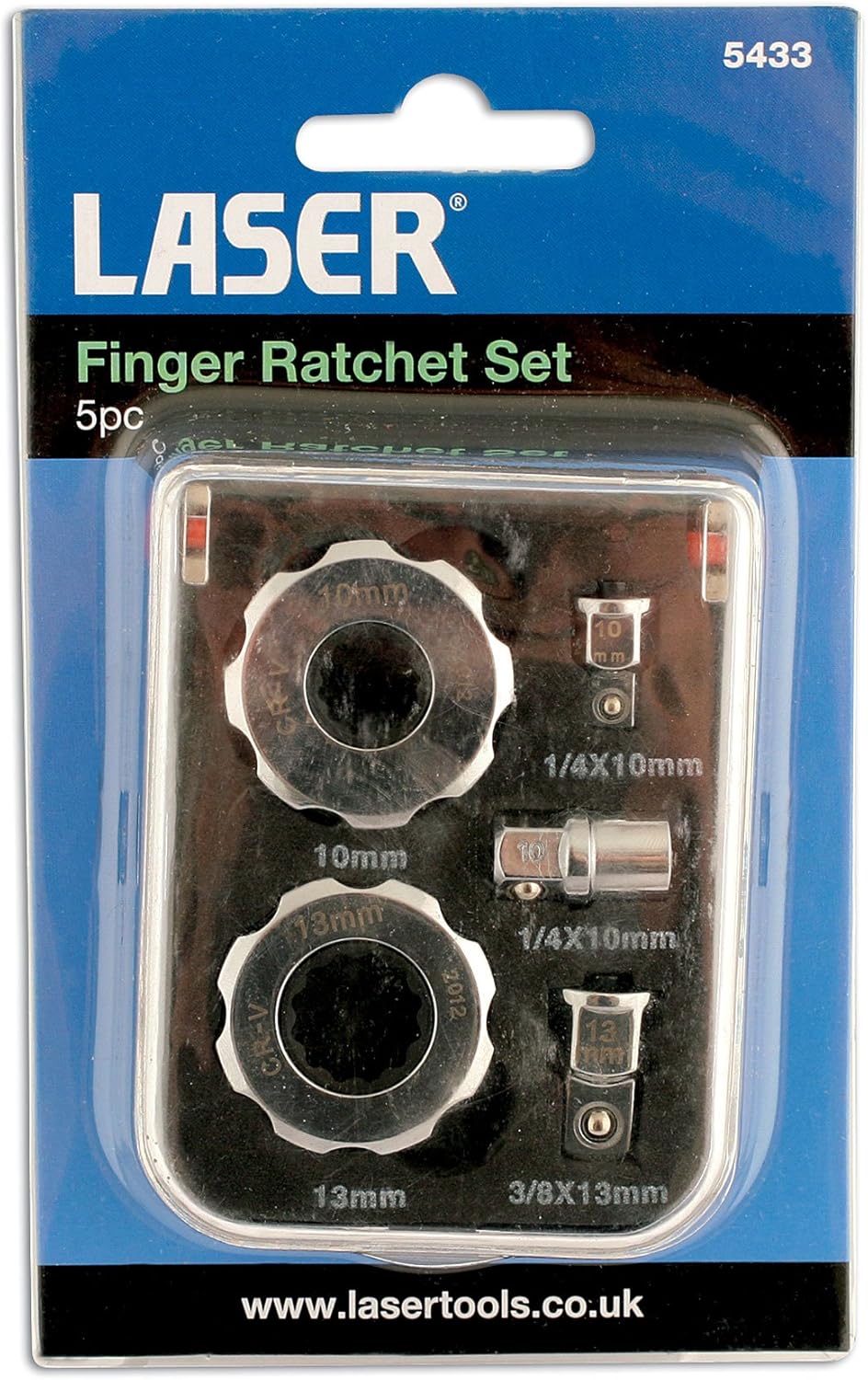 Laser 5433 Finger Ratchet Set (5 Pieces)