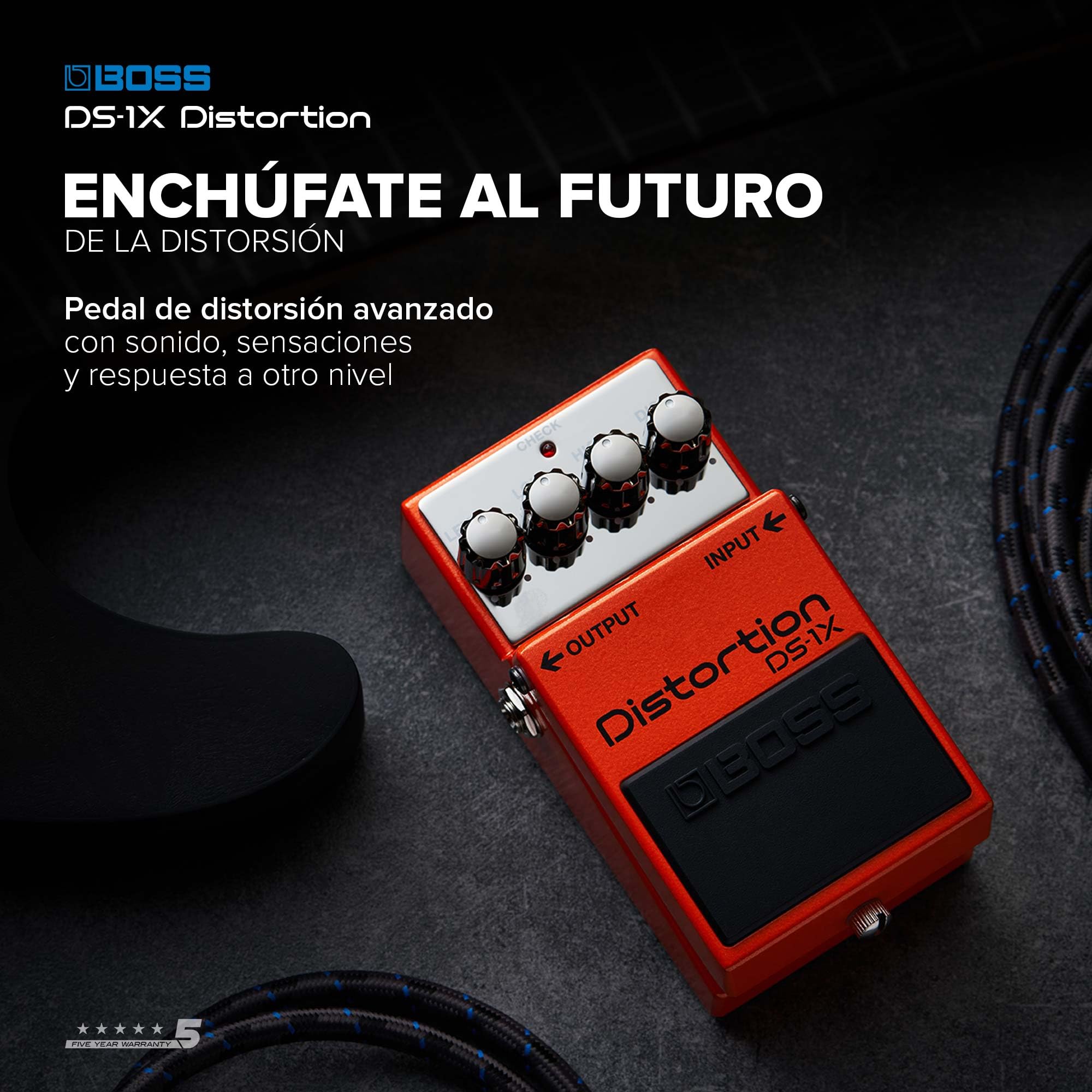 BOSS DS-1X ディストーション BOSS DS-1X Distortion | Avanzado pedal de efectos de guitarra con