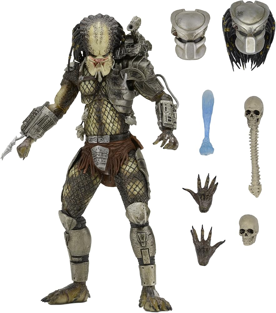 Figura de ação Ultimate Jungle Hunter da escala NECA Predator 7 ,