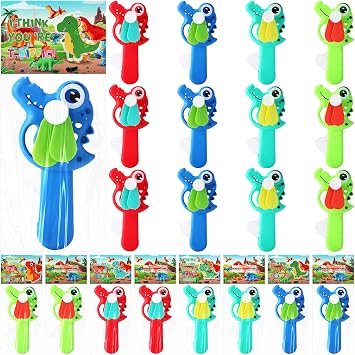 24 Pack Mini Portable Fans with Cards Gifts Cute Animal Fruit Ice Cream Handheld Press Cooling Fans for Summer Birthday Party End of the Year Pool Outdoor Activity Prize ExchangeDinosaur