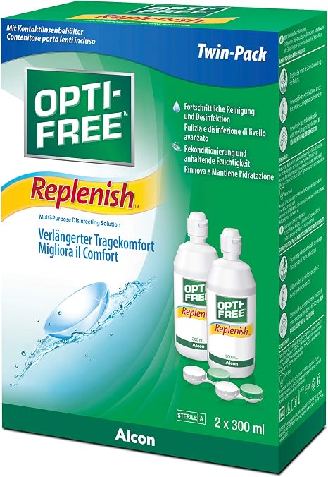 Opti Free Replenish contact lens solution
