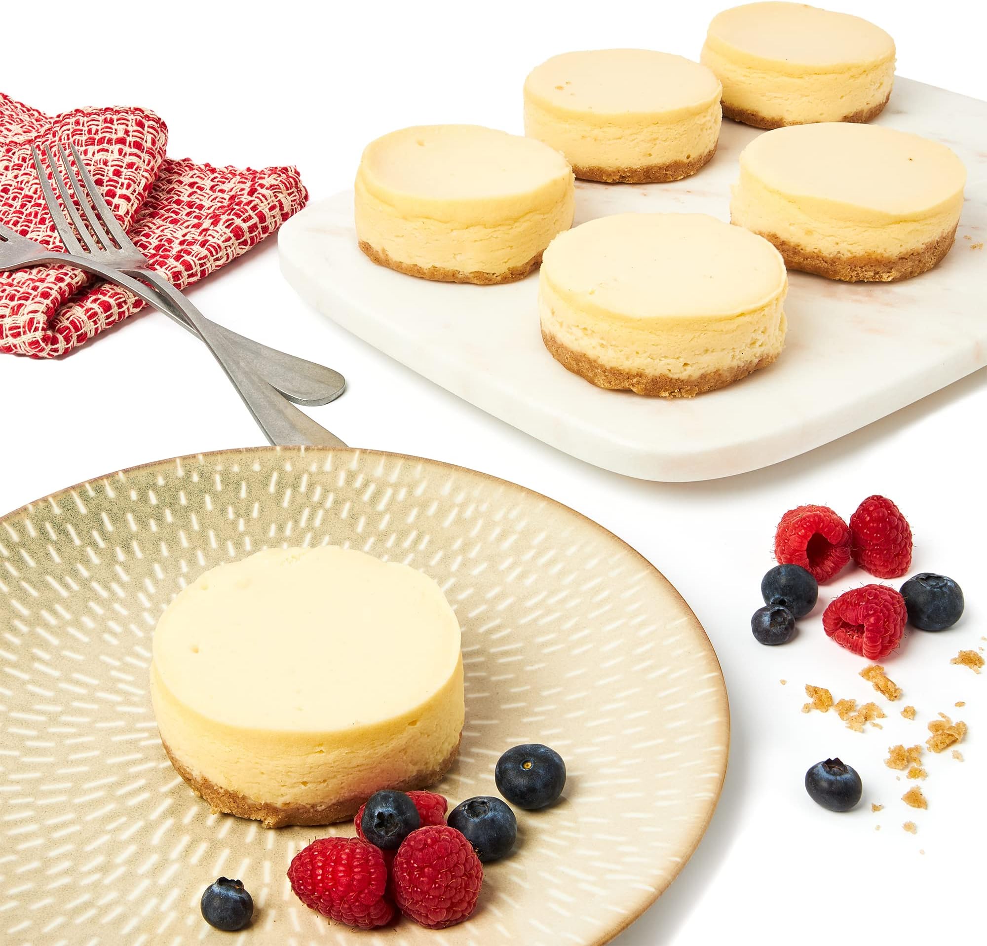 David’s Cookies Cheesecakes – Creamy, Classic Bakery Dessert Perfect for Any Occasion – Great Gift Idea for Women, Men, and Kids for Delivery – New York Mini (6 pcs)