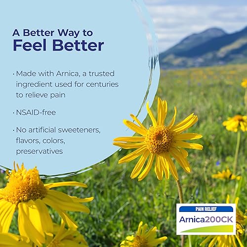Miniatura 4 de Boiron Arnica Montana 200CK Medicina Homeopática para Alivio del Dolor, Dolor Muscular y Rigidez, Hinchazón por Lesiones y Moretones - 3 Unidades