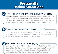 Vista 8 de Meliusly Heavy Duty Couch Cushion Support for Sagging Cushions (21x72) Reinforced Wood Sofa Cushion Support Board for Sagging Seat, Deep Couch