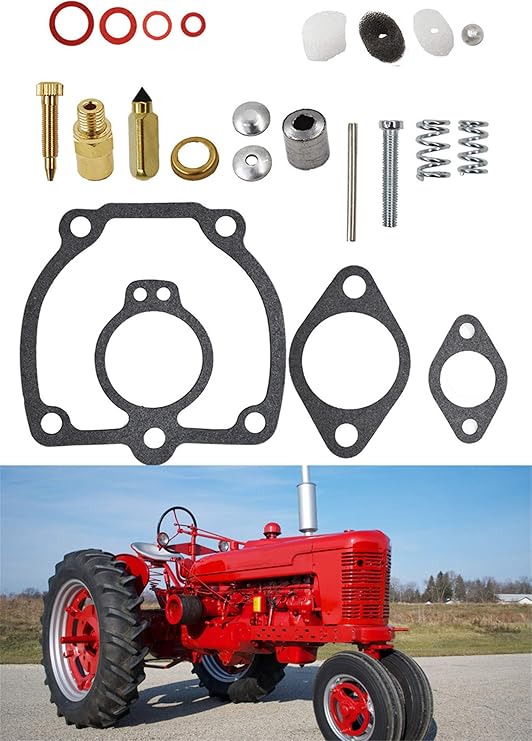 munirater Carburetor Repair Rebuild Kit Replacement for IH Farmall