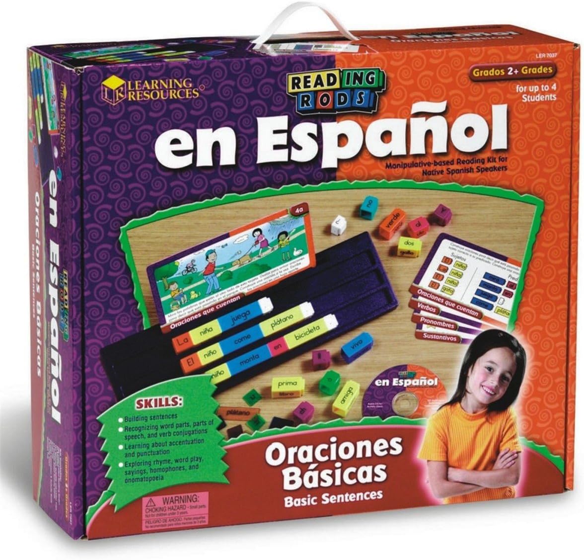 LEARNING RESOURCES READING RODS SPANISH BASIC SENTENC