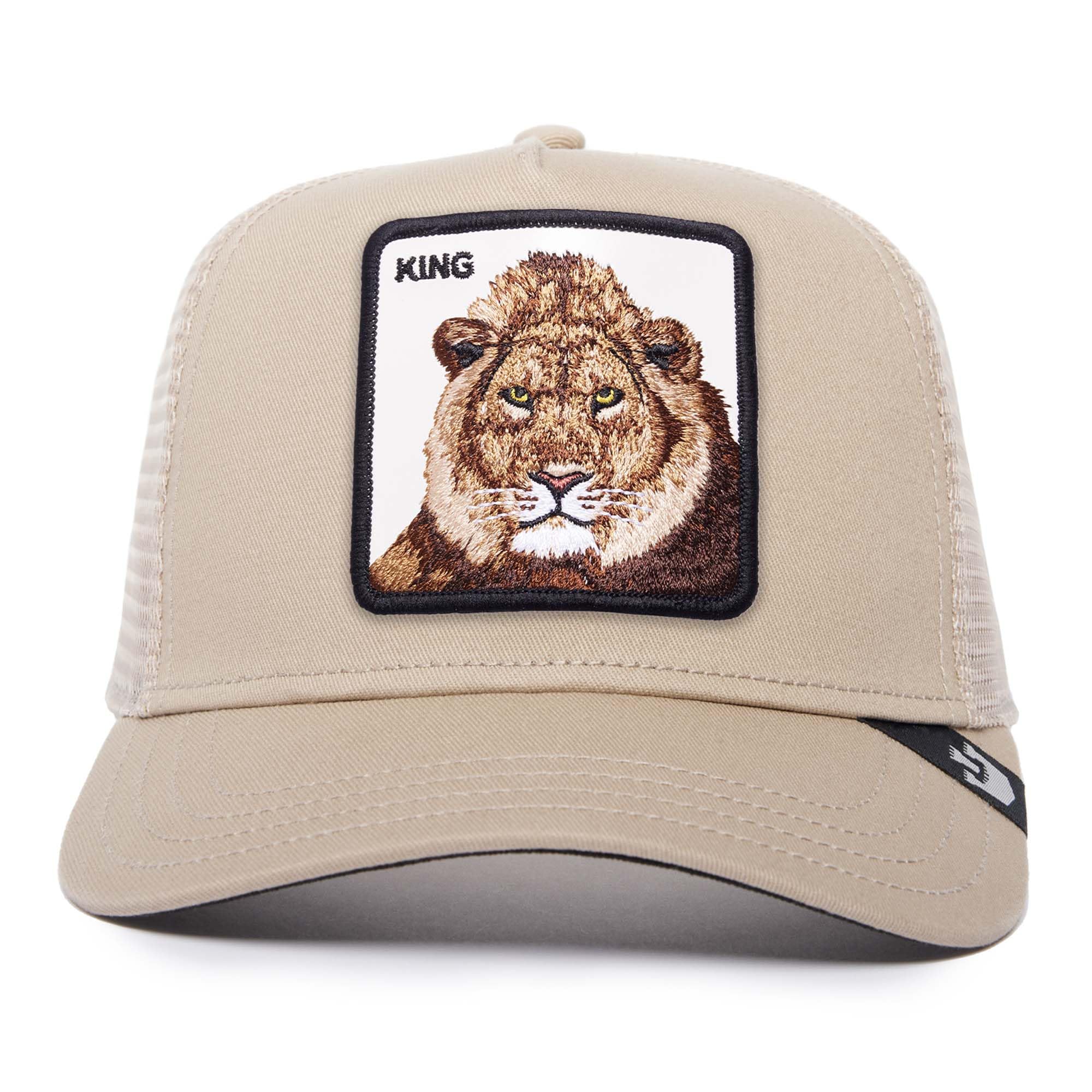 Goorin Bros. The King Lion Beige Adjustable Trucker Cap