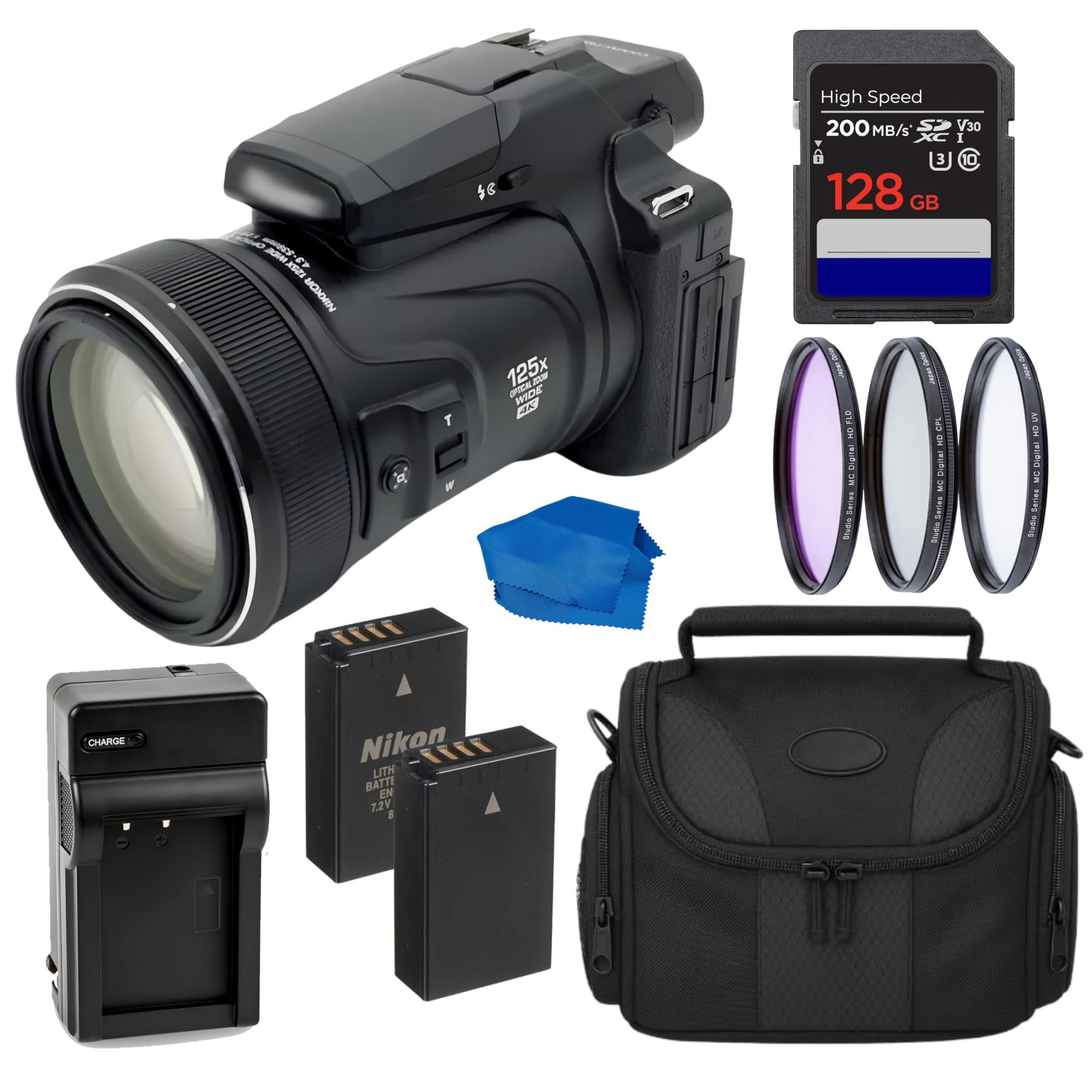 ニコン　COOLPIX P1100 使用極わずか　バッテリー3個　フィルター　他 Amazon.com : Nikon COOLPIX P1100 Digital Camera 26541 (Black