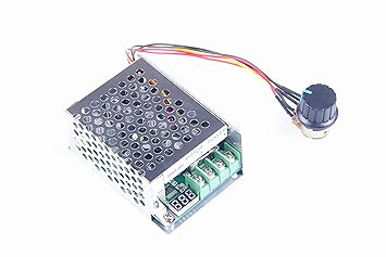 KNACRO PWM DC Motor Speed Controller 20A DC 6V 12V 24V 36V 48V 60V (DC 6-60v) Wire Motor Drive Electronics Switch Module Maximum Power 1200W