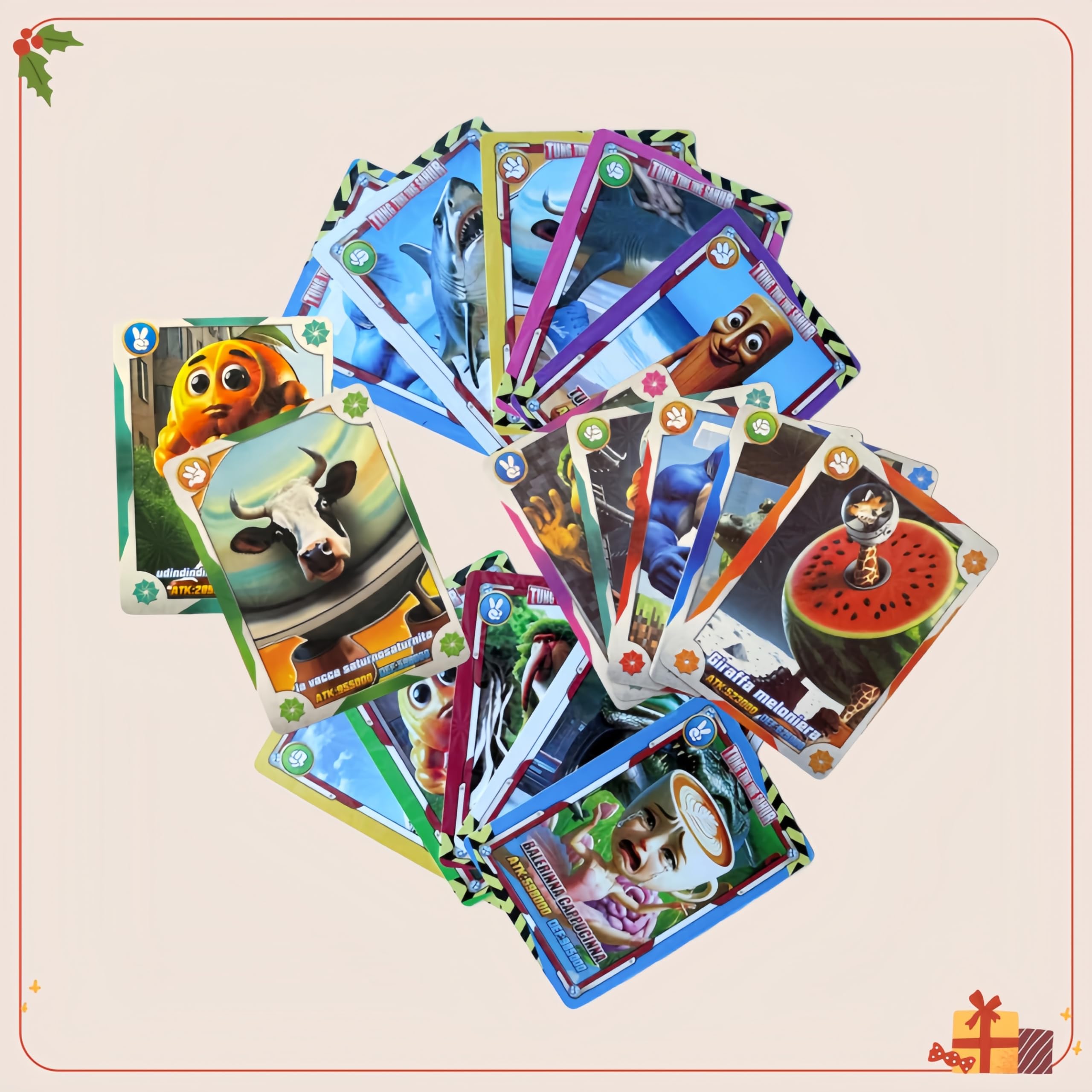 288PCS Italian Brainrot Cards Mega Pack with Tralalero Tralala