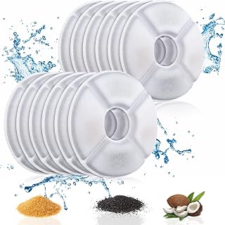 Cat Fountain Filters – 12 Pack Replacement Filters for Pet Water Fountains