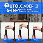 Screwdriver Multi Tool Magnetic | Multi-Bit Auto Loading Barrel Patented | Ergonomic Anti-Roll Handle with Rotating Collar | Industrial High-Grade Bit Set Bonus | Award Winning Design