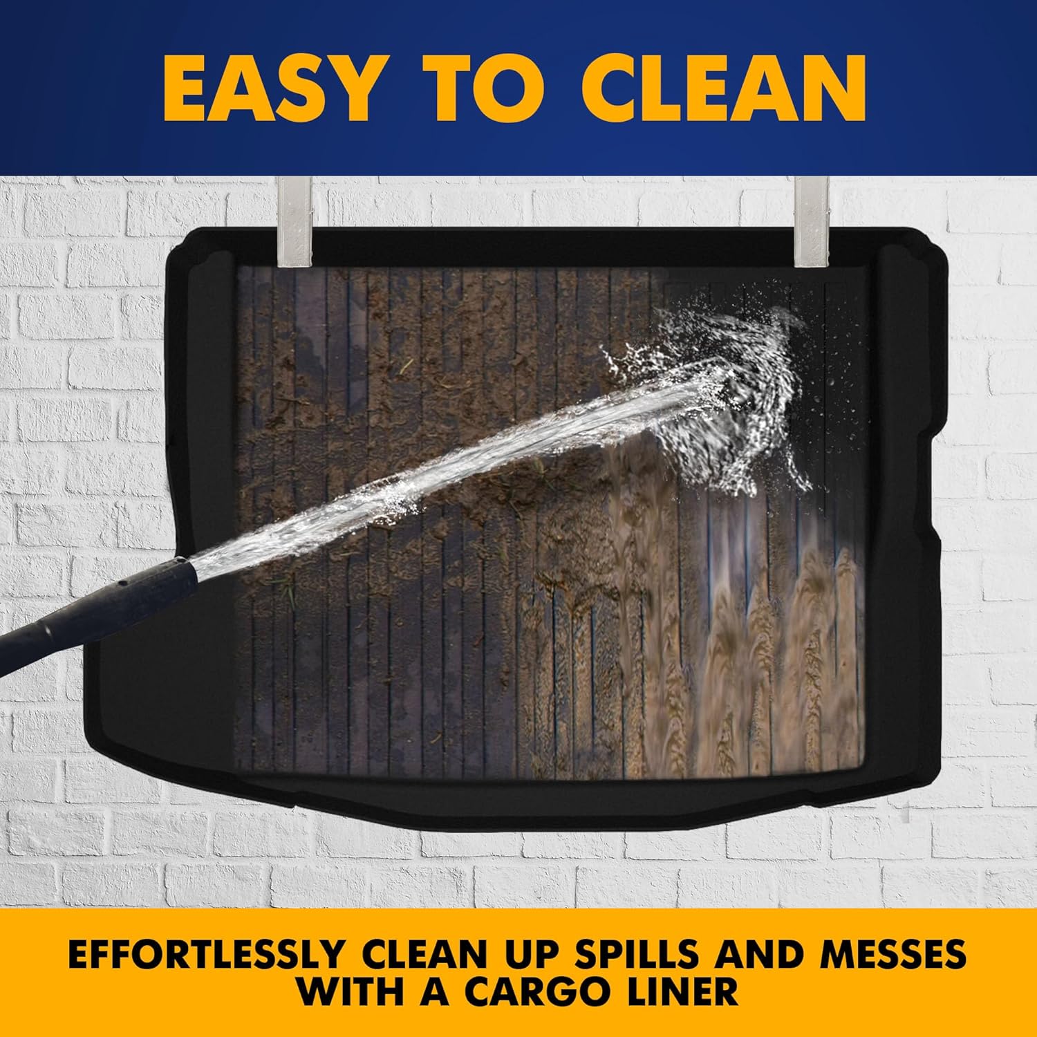 Premium Cargo Liner for Toyota Supra 2021-2025 - 100% Protection - Custom Fit Car Trunk Mat - Easy-to-Wash & All-Season Black Cargo Mat - 3D Shaped Laser Measured Trunk Liners for Toyota GR Supra