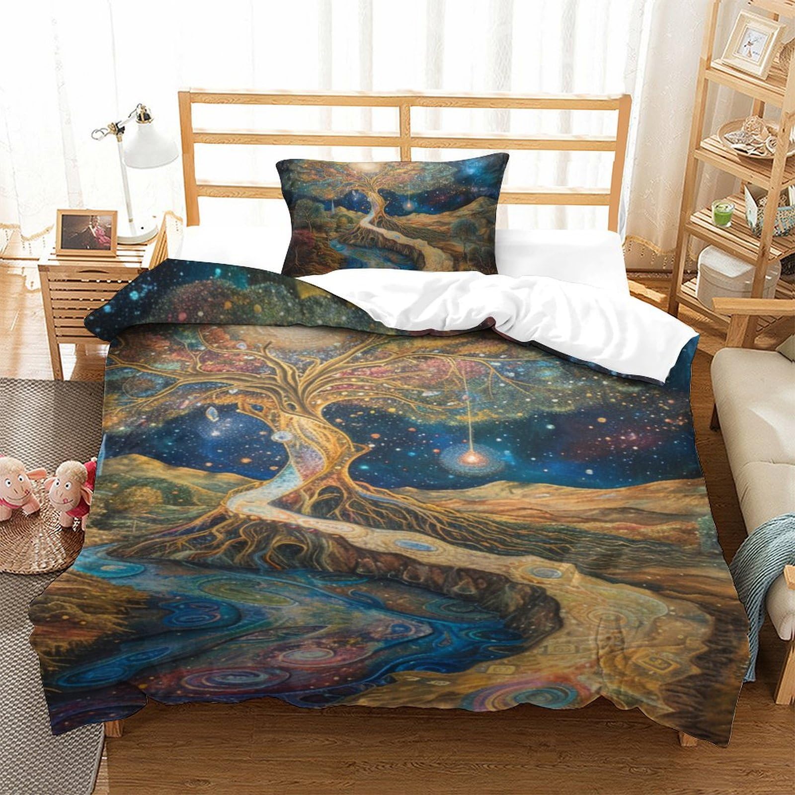 Housse de couette Arbre de Vie 3D le cadeau de lit parfait pour l'anniversaire d'un ado