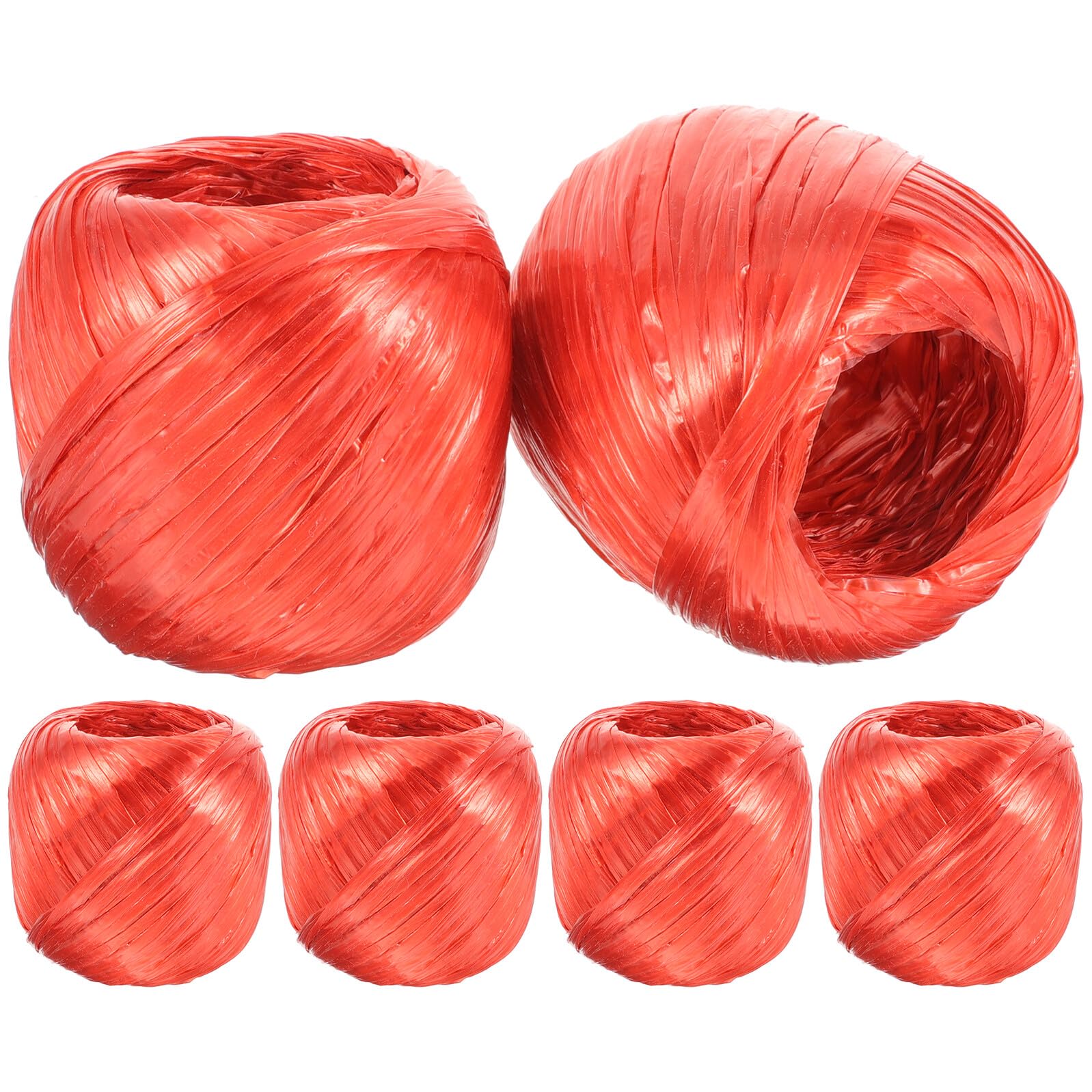 Corde de fixation de faisceau plastique rouge HANABASS 6 rouleaux - 8