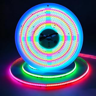 JOYLIT 24V COB LED Streifen 10M RGB+4000K WS2811 IC Adressierbar Innen