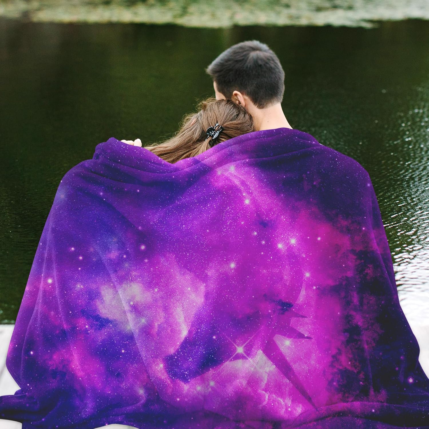 Cute Galaxy Unicorn Blanket Cartoon Throw Blanket, Kids Plush Fleece Blanket Super Cozy Soft Flannel Blanket Decorative Fuzzy Throws for Sofa Bed Living Room (60×80in, Galaxy Unicorn)