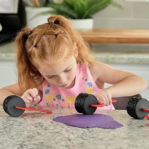 Miniatura 2 de READY 2 LEARN Paint and Clay Explorers - Juego de 2 - Juego de 4 - Rodillos de textura resistentes y gruesos para niños y bricolaje - Herramientas