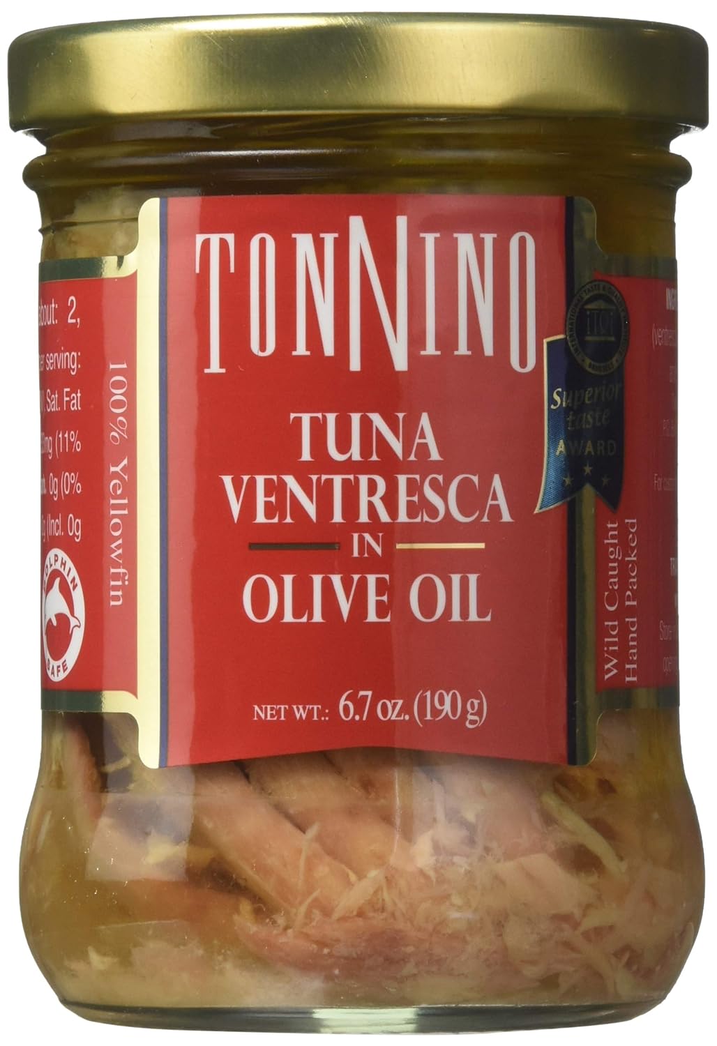 Tonnino Tuna Fillet Olive Oil Ventresca, 6.7 Ounce (Pack
