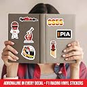 FlyBuyHub Aesthetic Vinyl Journal Stickers for Phone Case, Laptop, Notebook, Dairy, Water Bottle, School Bag, Etc Self-Adhesive Stickers Set of 50 Glossy and Waterproof Stickers (F1 Stickers) gallery image