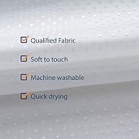 Vista 4 de N&Y HOME - Cortina de ducha o forro de cortina de ducha de tela, estilo hotel