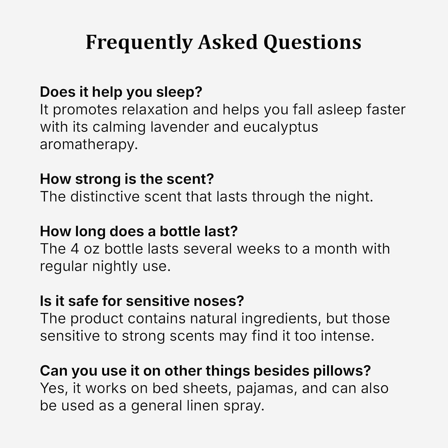 European Spa Source Sleep Well Eucalyptus + Lavender Pillow Mist Spray for Aromatherapy, At Home Spa Experience, Tension Relief, Sleep Support, and Relaxation, 4 fl oz.