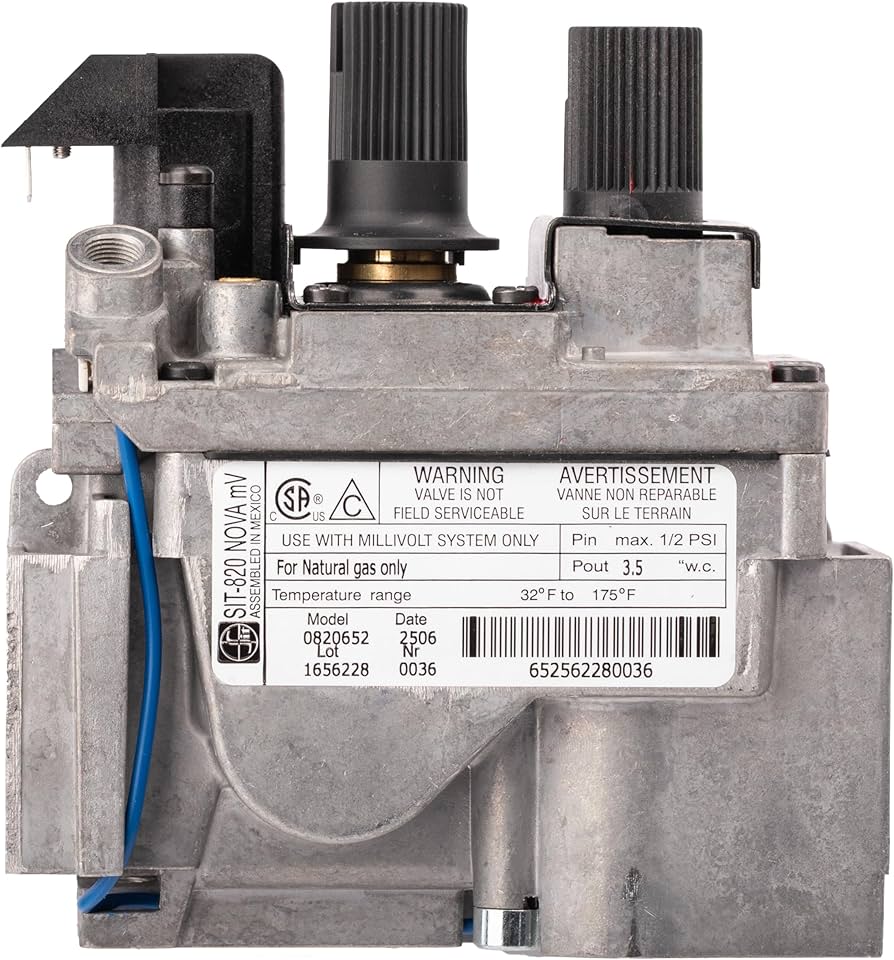 Amazon.com: SIT-820 Nova Natural Gas mV Model 0820652 Replacement