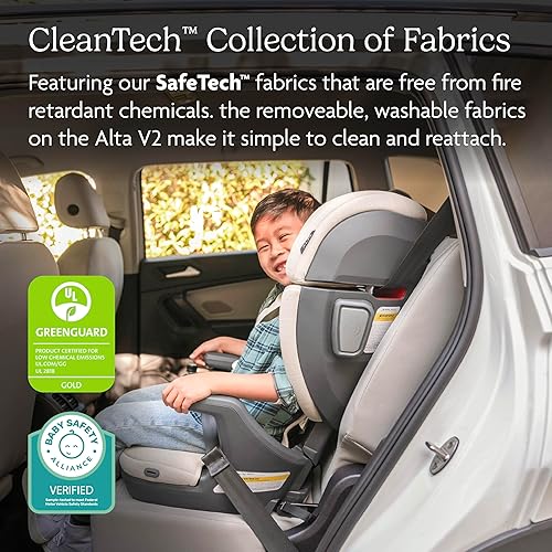 Miniatura 3 de UPPAbaby Alta V2 Asiento elevador de respaldo altosiete posiciones, reposacabezas de apoyo activo para niños en crecimientoguía de cinturón