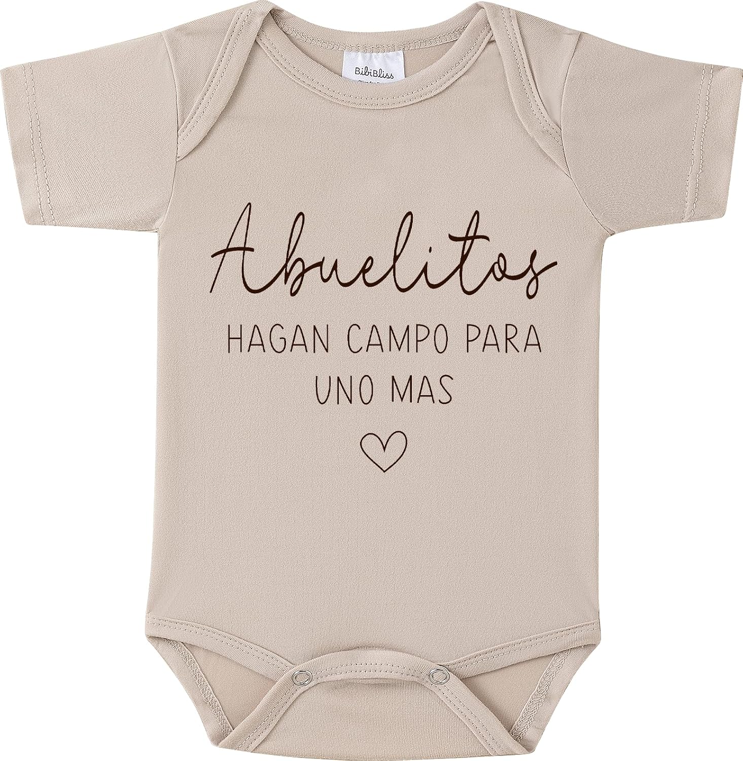Abuelitos Hagan Campo Para Uno Más Baby Onesie, Spanish Pregnancy Announcement Outfit for Baby Announcements Ideas