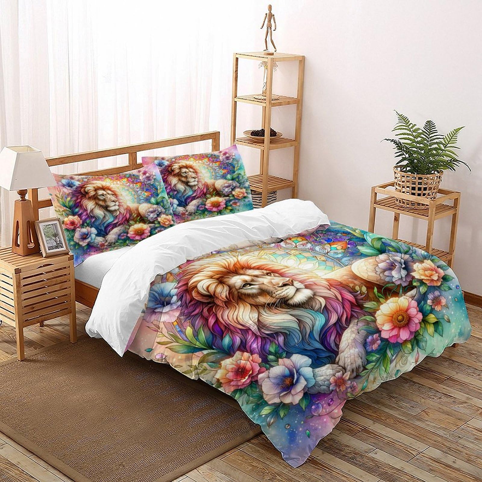 Housse de couette requin pour chambre enfant déco océan single