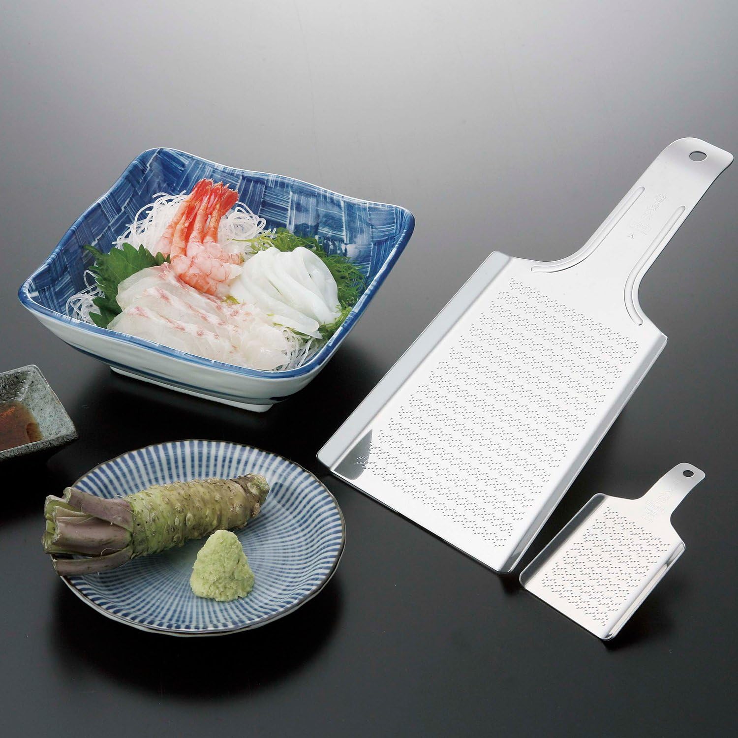 Wasabi Grater, Samekichi, Large, 18-0 Stainless Steel, Japan BOL441