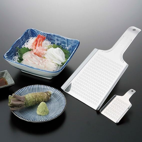 Tsuboe Wasabi Grater, Samekichi, Medium, 18-0 Stainless Steel, Japan BOL442
