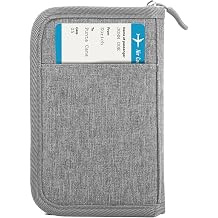 Passport Holder for Travel, Women Rfid Blocking Passport Wallet, Travel Essentials Premium Wallets, Waterproof Passport Holders Bag for Men Traveling, Travel Document Organizer Credit Cards Case
