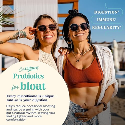 Miniatura 3 de Enzymedica SubCulture Probióticos para gases e hinchazón, 50 mil millones de UFC, apoya la salud inmune y digestiva, regularidad y flora intestinal,