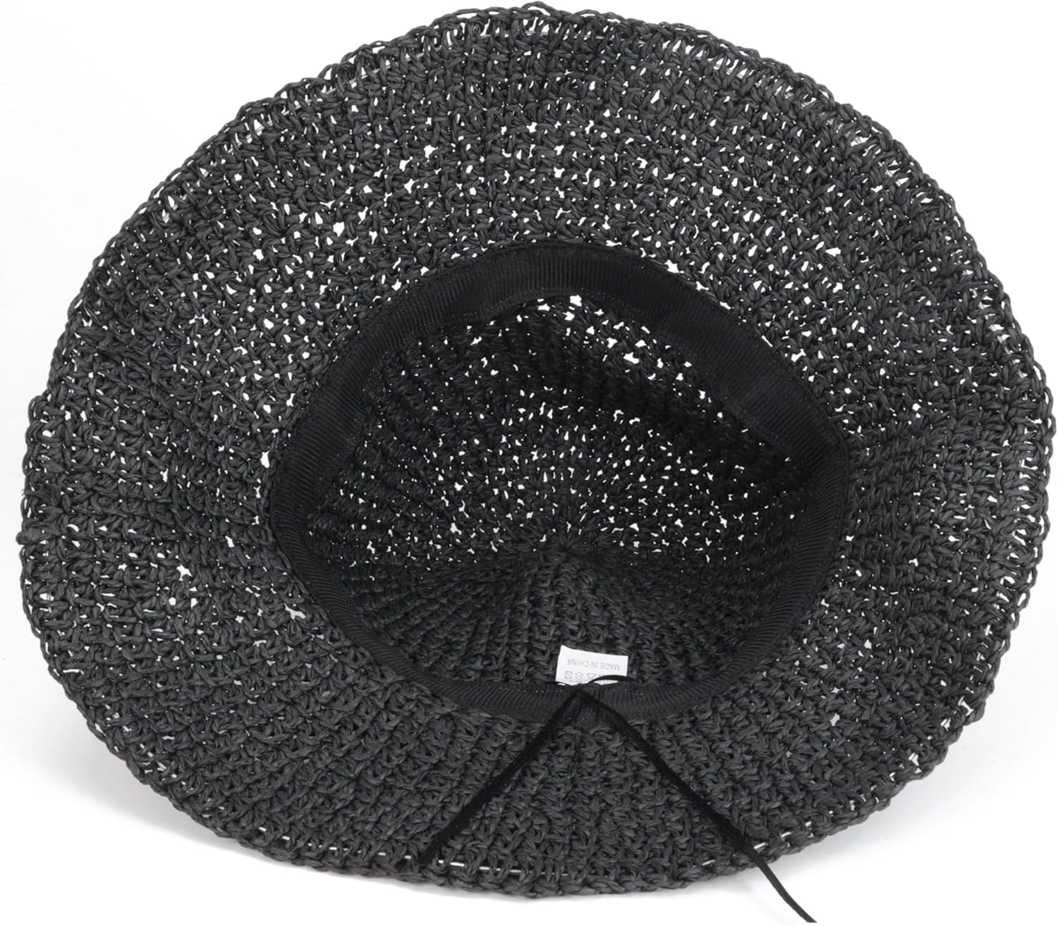 Womens Crochet Straw Sun Hat with Wide Brim – Soft Foldable Floppy Beach Hat for Summer - Image 5