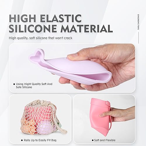 Miniatura 5 de MarcZero 11 juguetes de playa de silicona, modernos juguetes de playa para bebés, juego de playa apto para viajes, juguete ecológico, cubo de