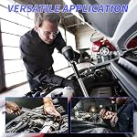 Offset Extension Wrench Impact for Electric Drill,Electric Ratchet Wrench Extender for Tight Spaces with 1/2",3/8",1/4" Inch Socket Adapters and Drill Bit (Box case)