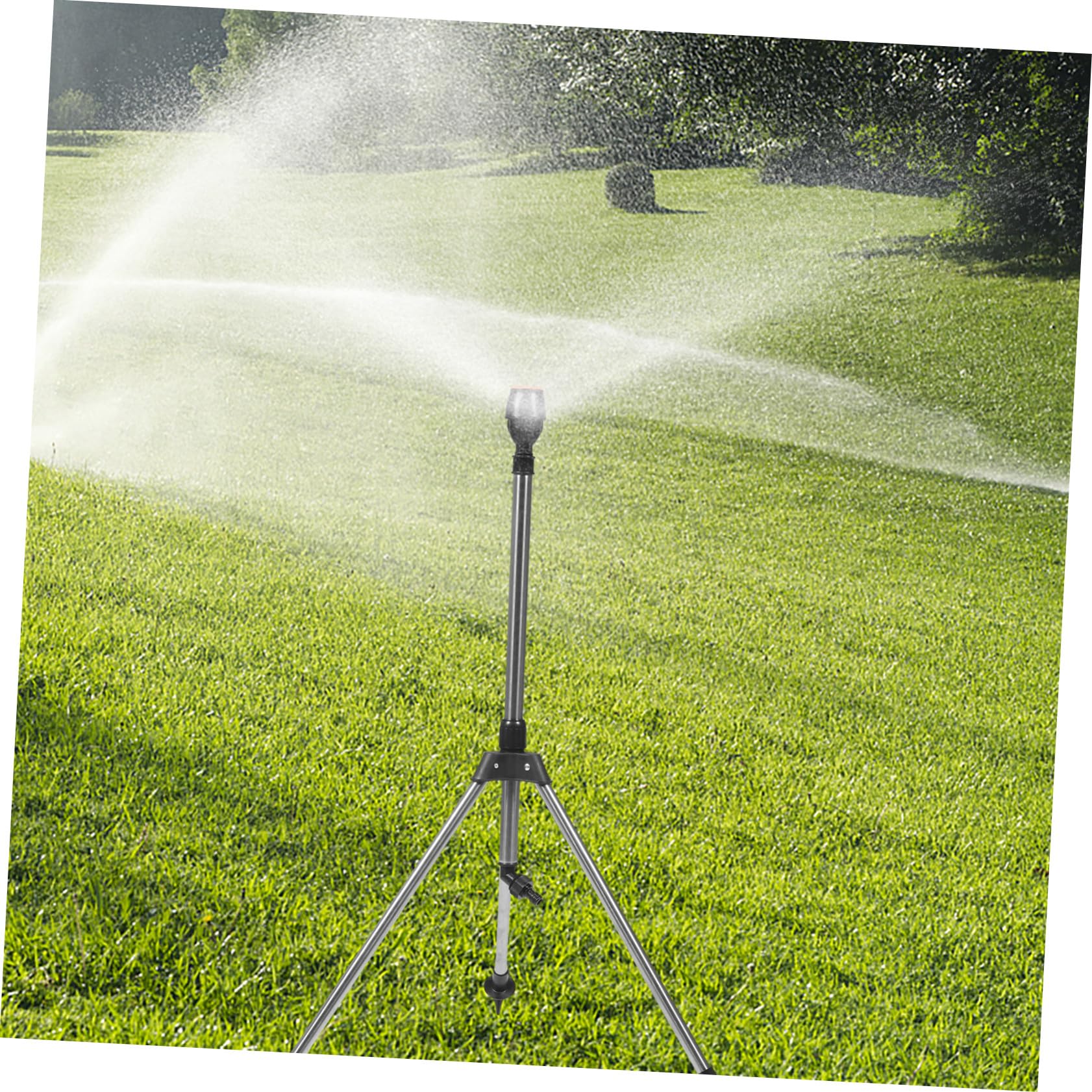 Arroseur de Jardin Pratique sur Trépied Télescopique Arrosage Automatique Rotatif pour Pelouse et Agriculture