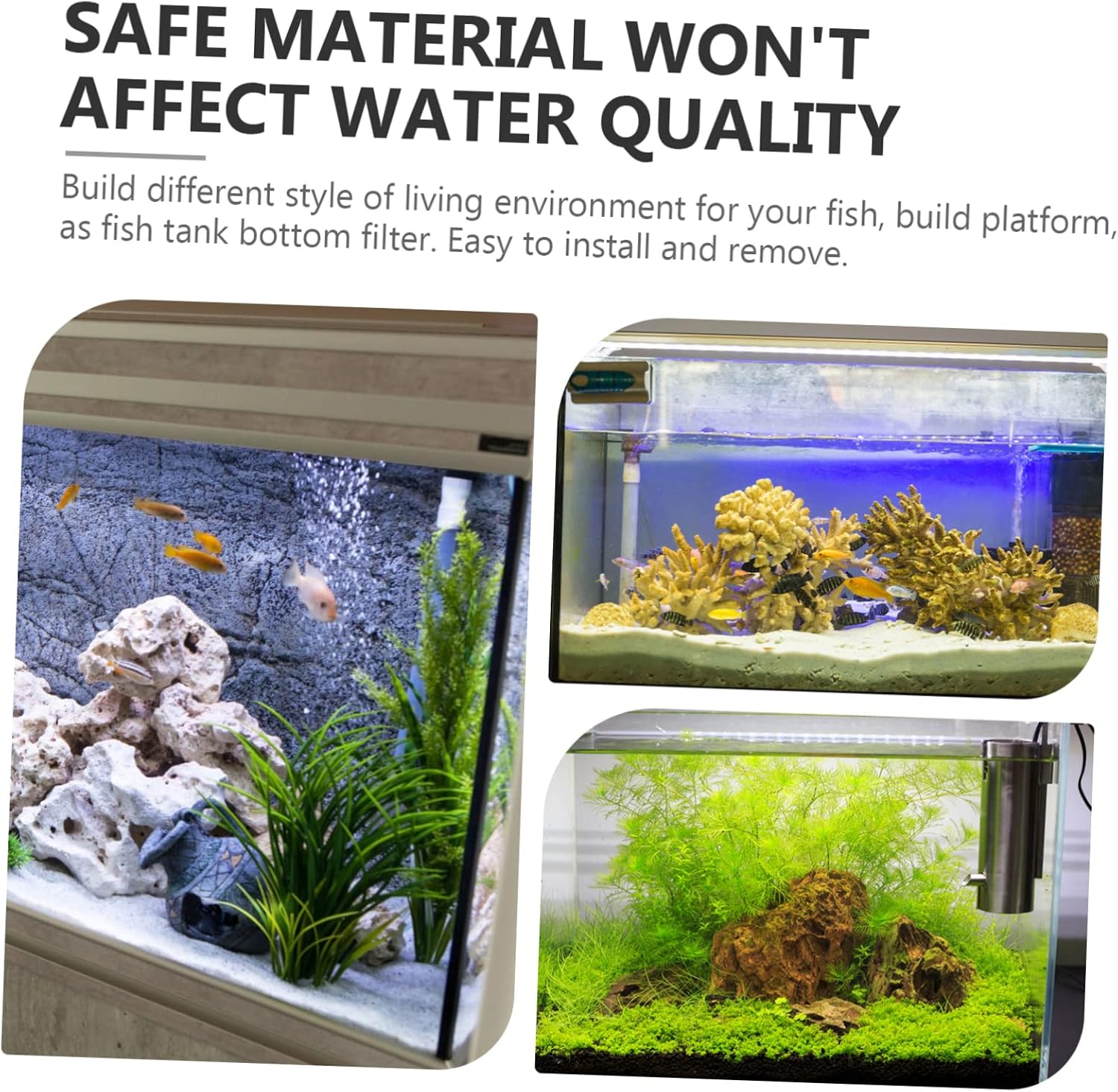 6pcs Fish Tank Isolation Divider Aquarium Dividers Fish Separator for Breeding Isolation