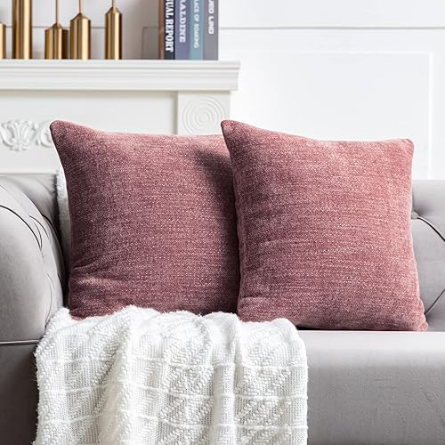 Anickal - Juego de 2 fundas aterciopeladas de estilo rústico para cojín, ideales para la decoración de sofás y del hogar