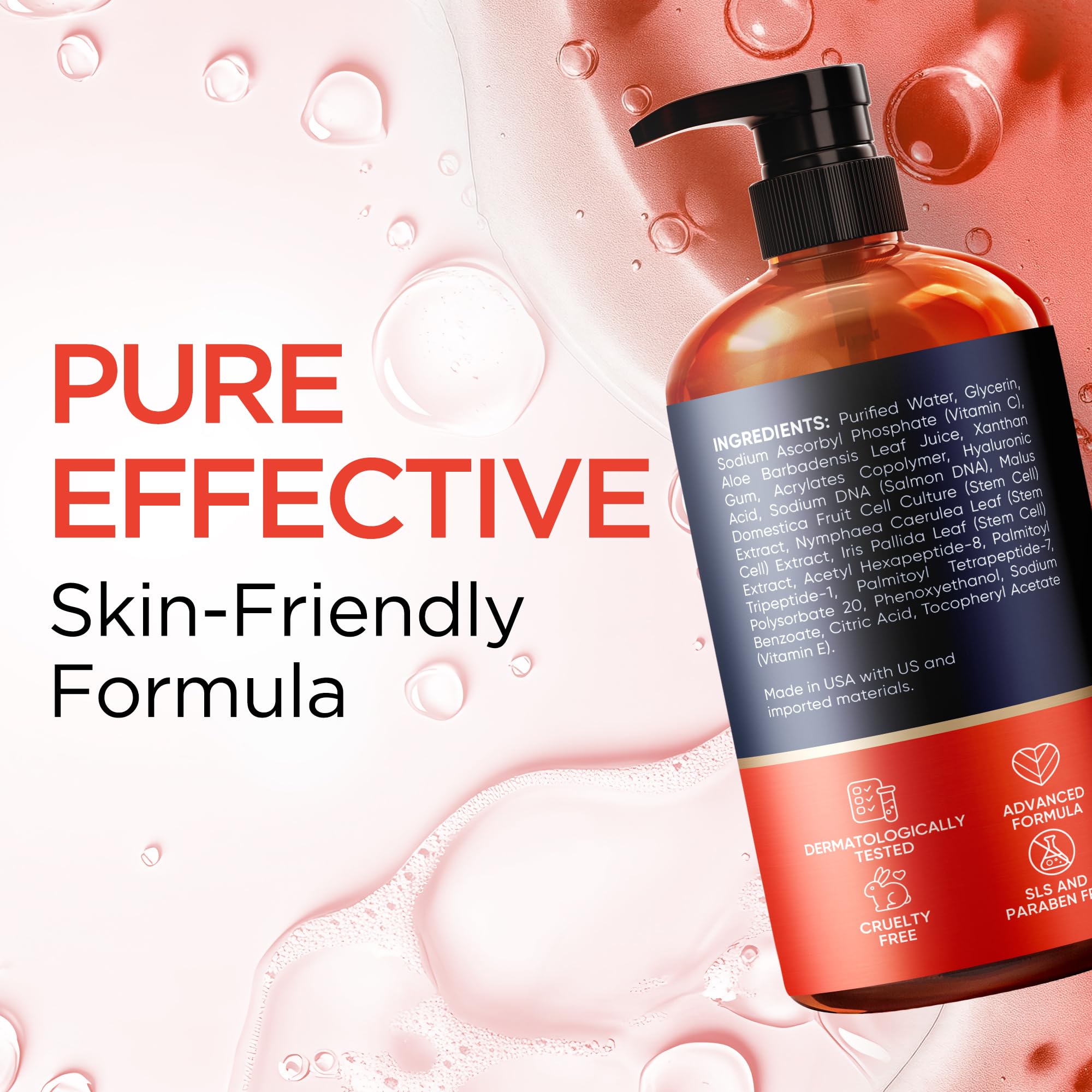 Salmon DNA PDRN Serum with Hyaluronic Acid, Peptides & Exosomes