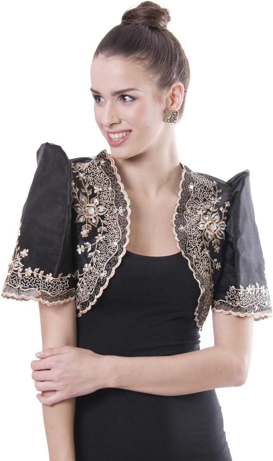 Mestiza Bolero Black 001 - Filipiniana