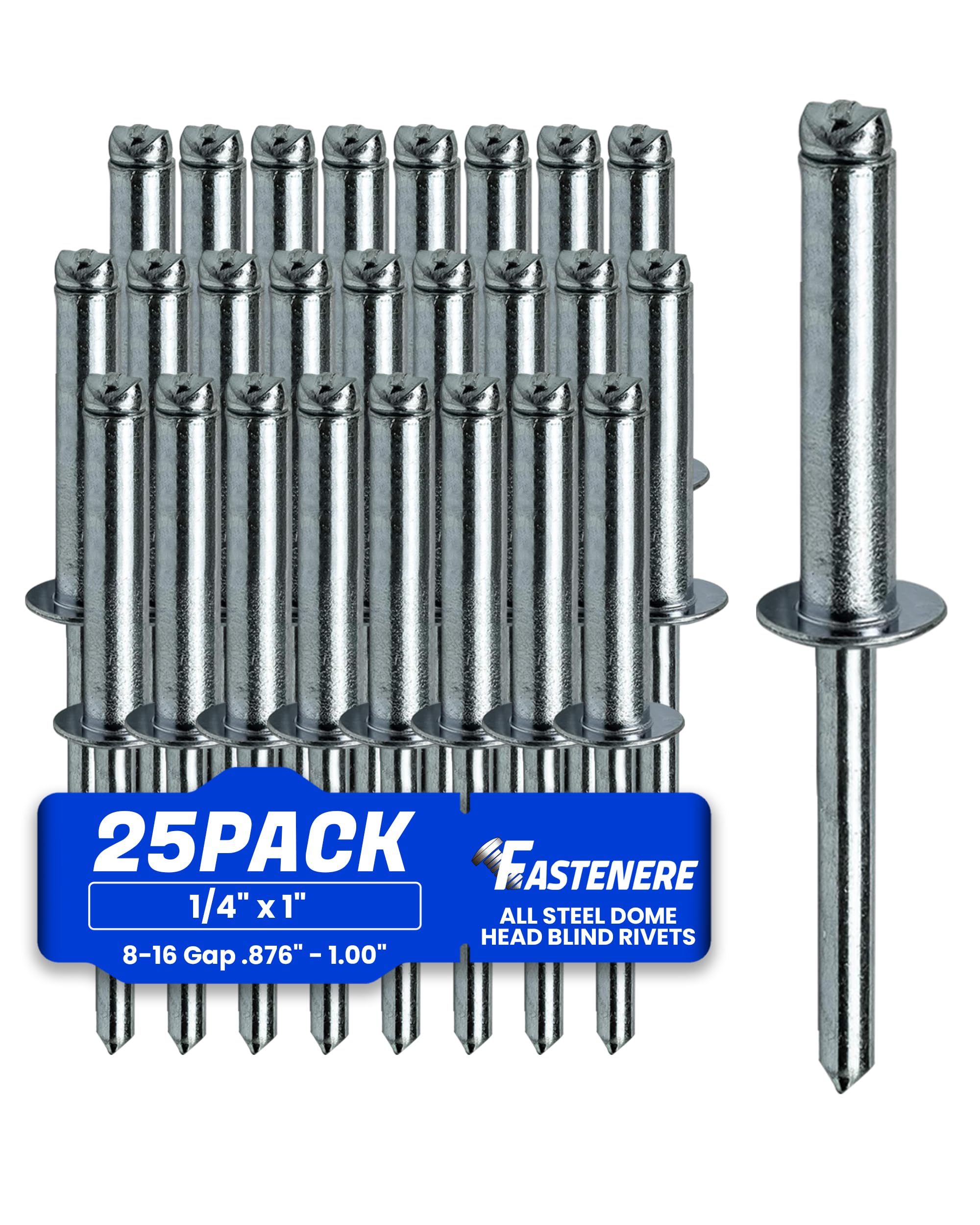 Aluminum Pop Rivets - 50pcs, Heavy Duty & Corrosion Resistant -8