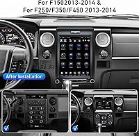 Vista 4 de T-Style 12.1″ Touch Screen Radio for Ford F150 2013-2014, Android Head Unit with GPS Navigation, Bluetooth, WiFi, USB/AUX Supports CarPlay,Backup