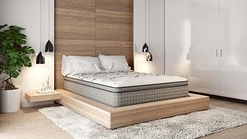 Loosh Home | Easy Drift Medium Firmness 12" Twin XL Size Euro Top Hybrid Mattress | Cool Sleep High Density Foam & Inner-Spring Pocket Coil System | CertiPUR-US Certified, Bed in a Box, Made in USA