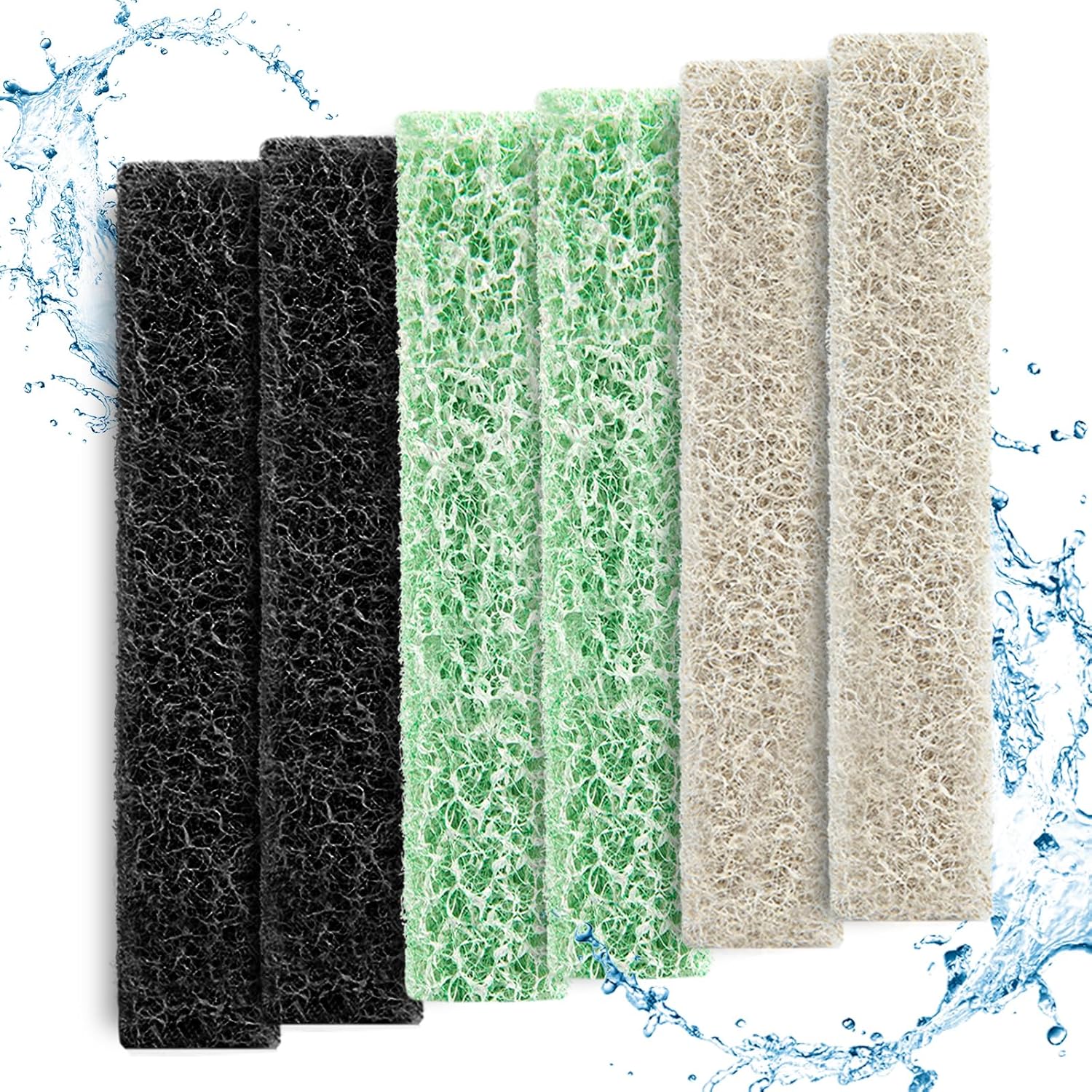 Amazon.com : HiTauing 6 Count Mixed Pack Filter Pads for with Ammonia ...